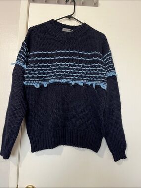 Elsamanda Navy Wool blended sweater Size S